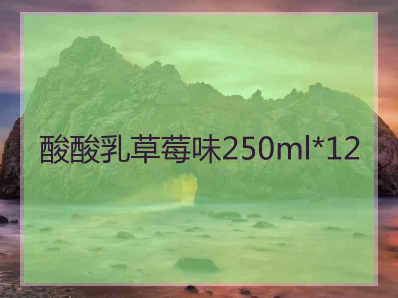 酸酸乳草莓味250ml*12