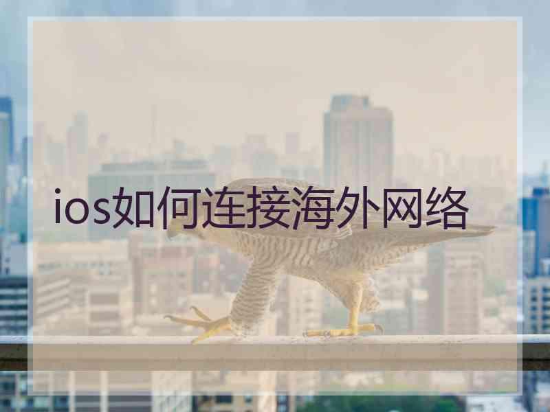 ios如何连接海外网络