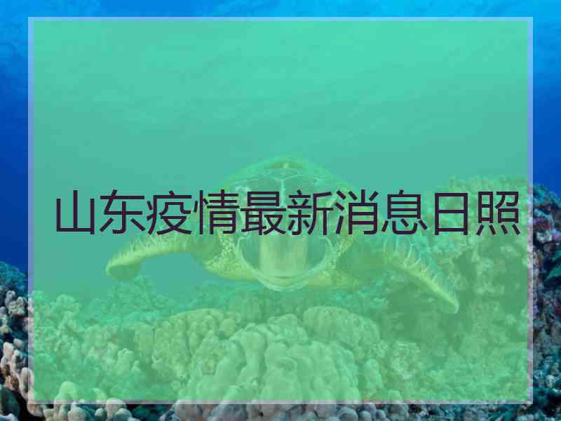 山东疫情最新消息日照