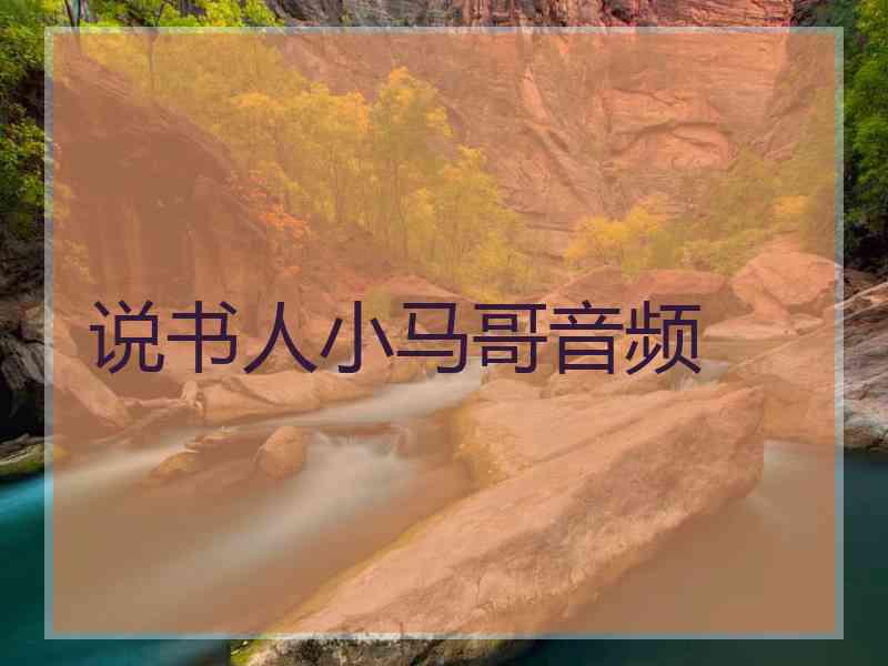 说书人小马哥音频