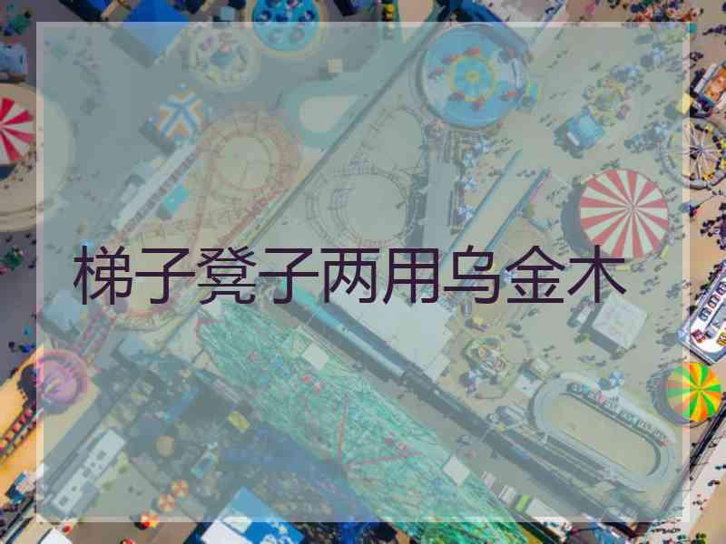 梯子凳子两用乌金木