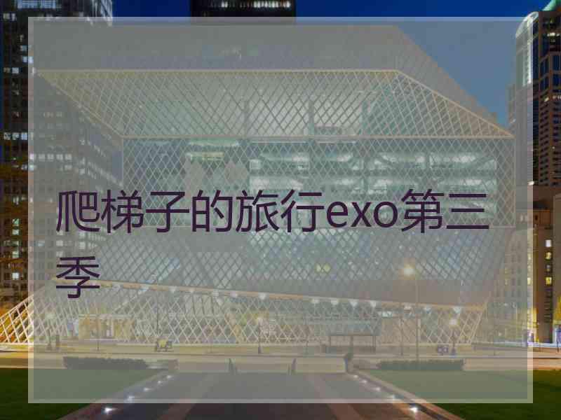 爬梯子的旅行exo第三季