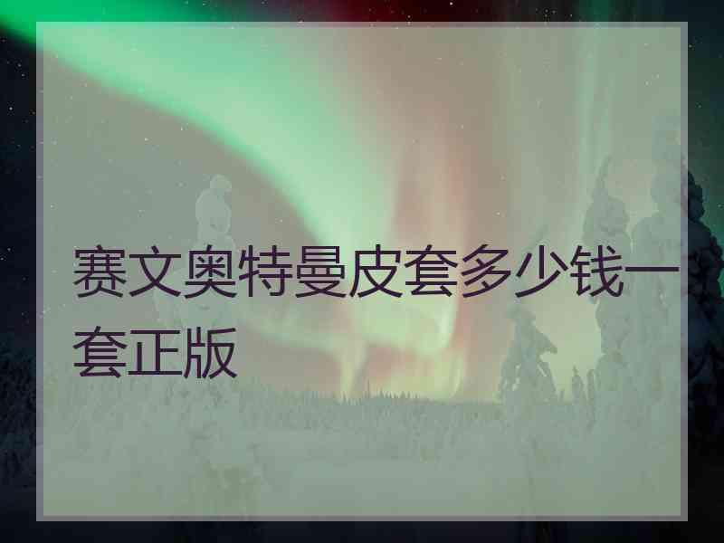 赛文奥特曼皮套多少钱一套正版