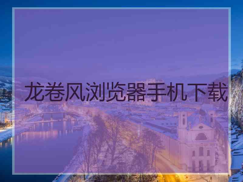 龙卷风浏览器手机下载