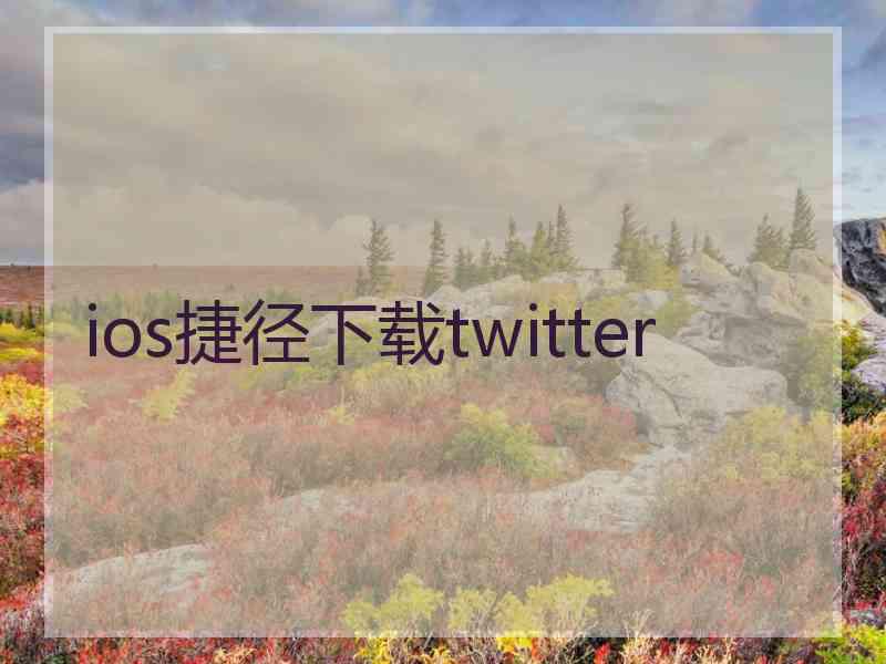 ios捷径下载twitter