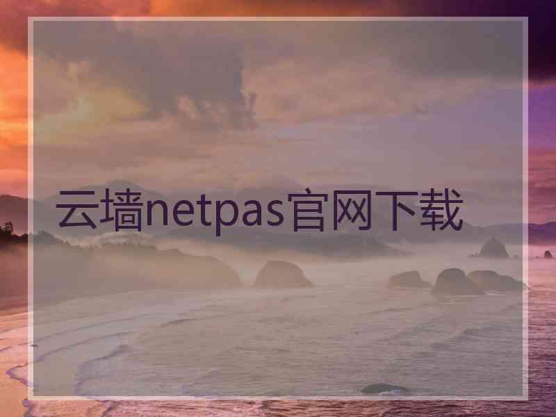 云墙netpas官网下载