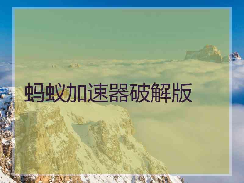 蚂蚁加速器破解版