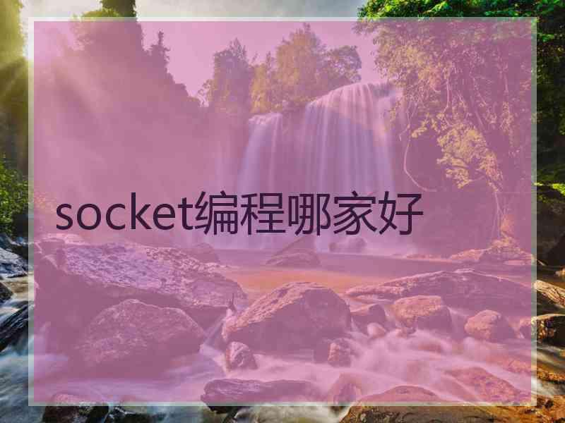 socket编程哪家好