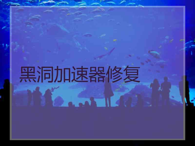 黑洞加速器修复