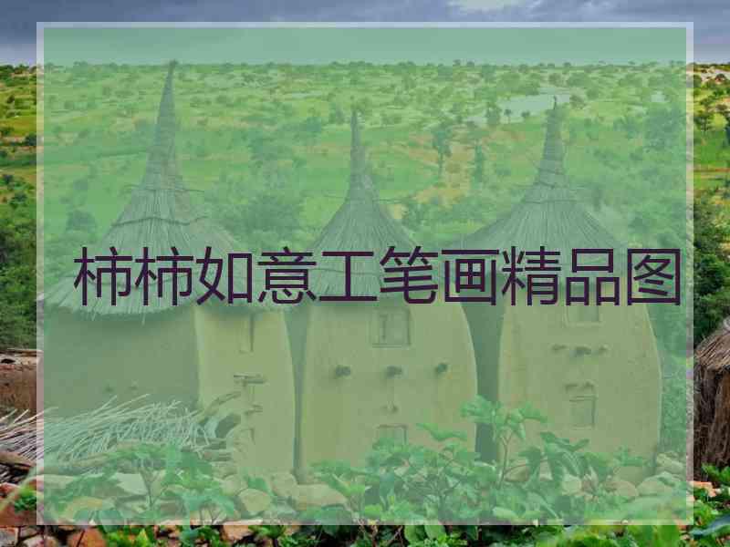 柿柿如意工笔画精品图