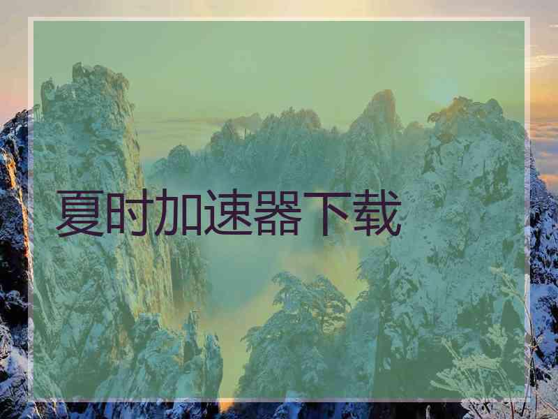 夏时加速器下载