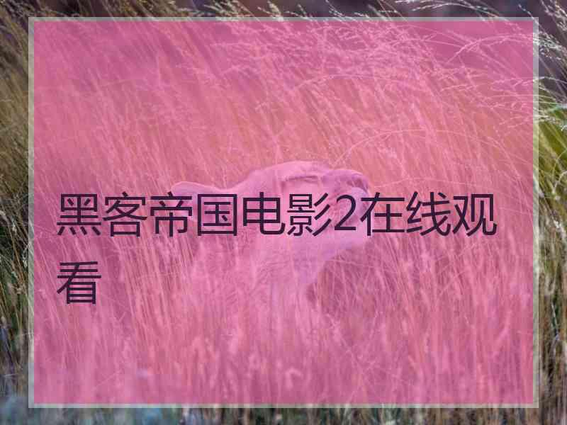 黑客帝国电影2在线观看