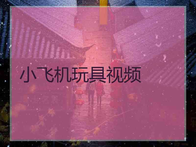 小飞机玩具视频