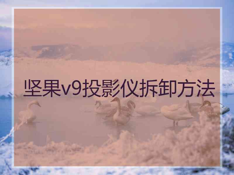 坚果v9投影仪拆卸方法