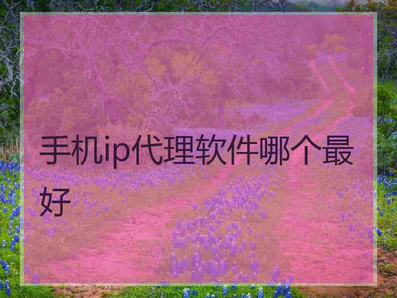 手机ip代理软件哪个最好