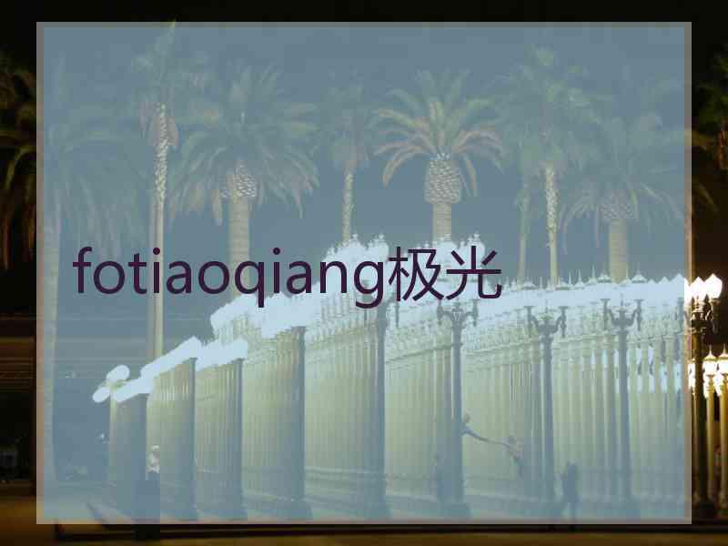 fotiaoqiang极光