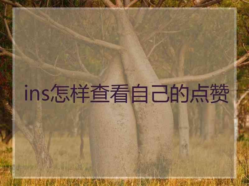 ins怎样查看自己的点赞