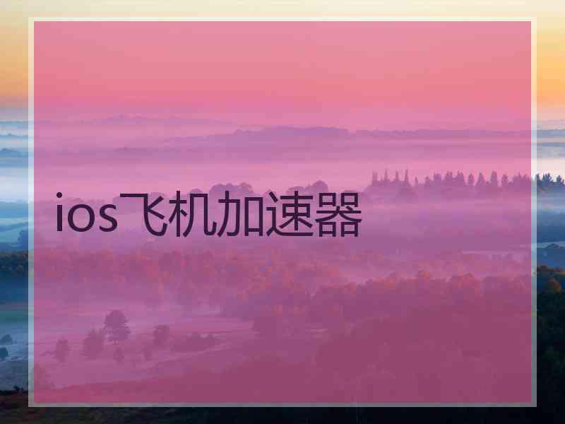 ios飞机加速器