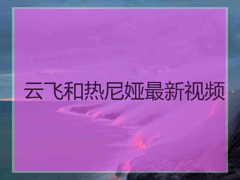 云飞和热尼娅最新视频