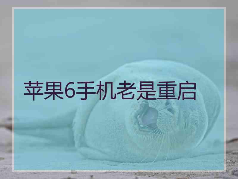 苹果6手机老是重启