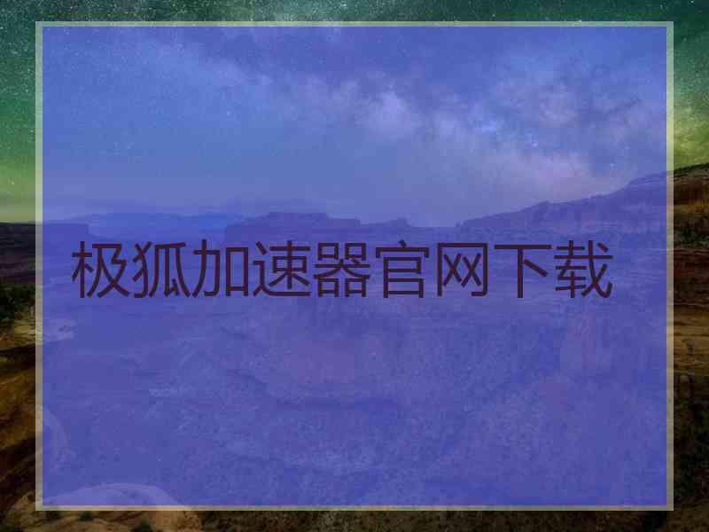 极狐加速器官网下载
