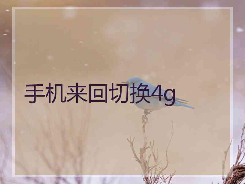 手机来回切换4g