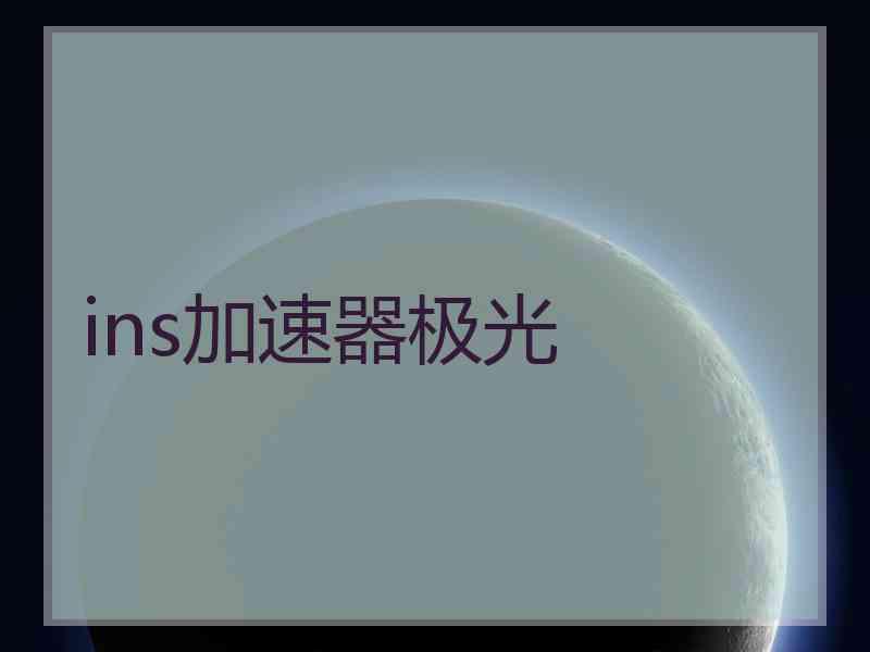 ins加速器极光
