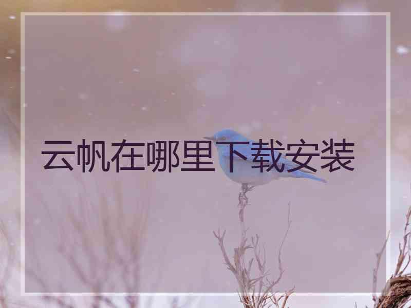 云帆在哪里下载安装
