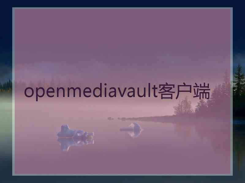 openmediavault客户端