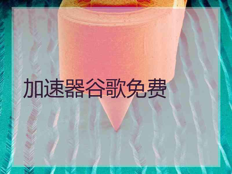 加速器谷歌免费