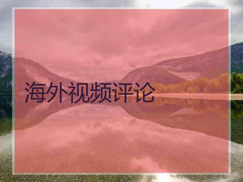 海外视频评论