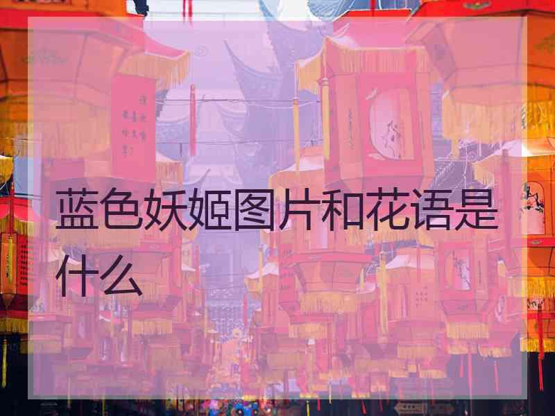 蓝色妖姬图片和花语是什么