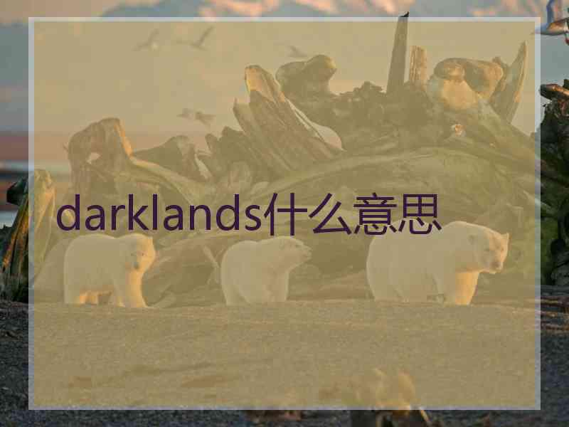 darklands什么意思