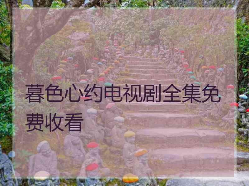 暮色心约电视剧全集免费收看