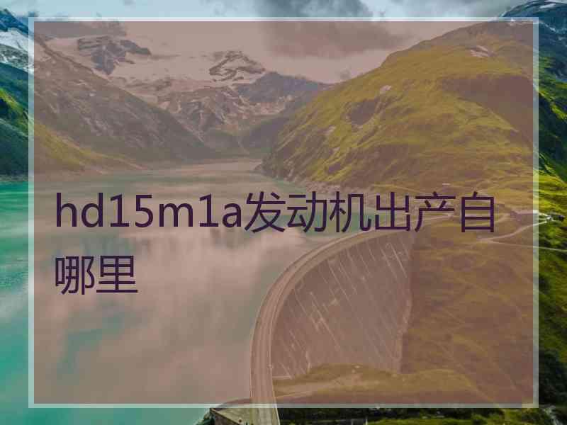 hd15m1a发动机出产自哪里