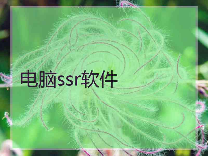 电脑ssr软件