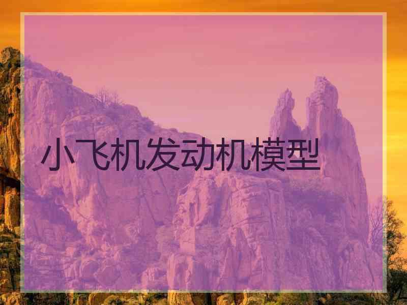 小飞机发动机模型