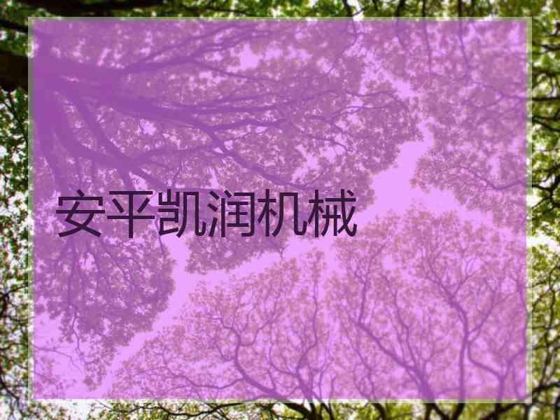安平凯润机械