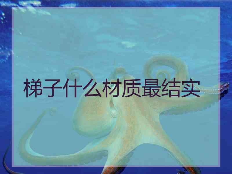 梯子什么材质最结实