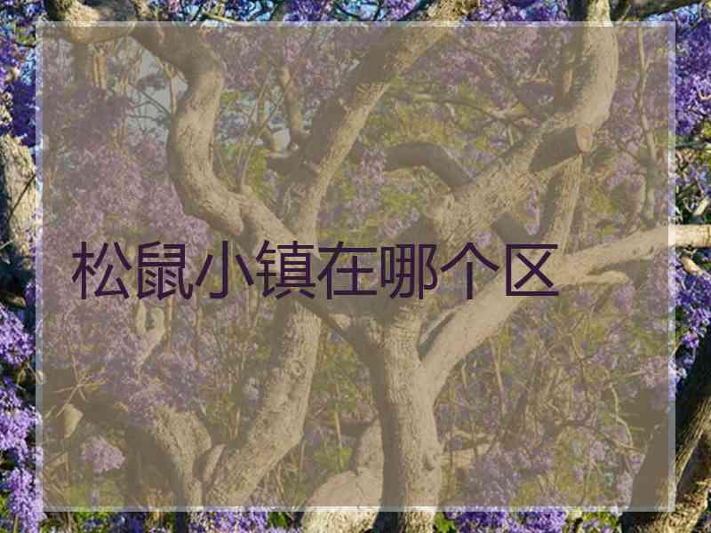 松鼠小镇在哪个区