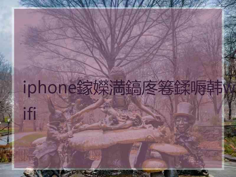 iphone鎵嬫満鎬庝箞鍒嗕韩wifi
