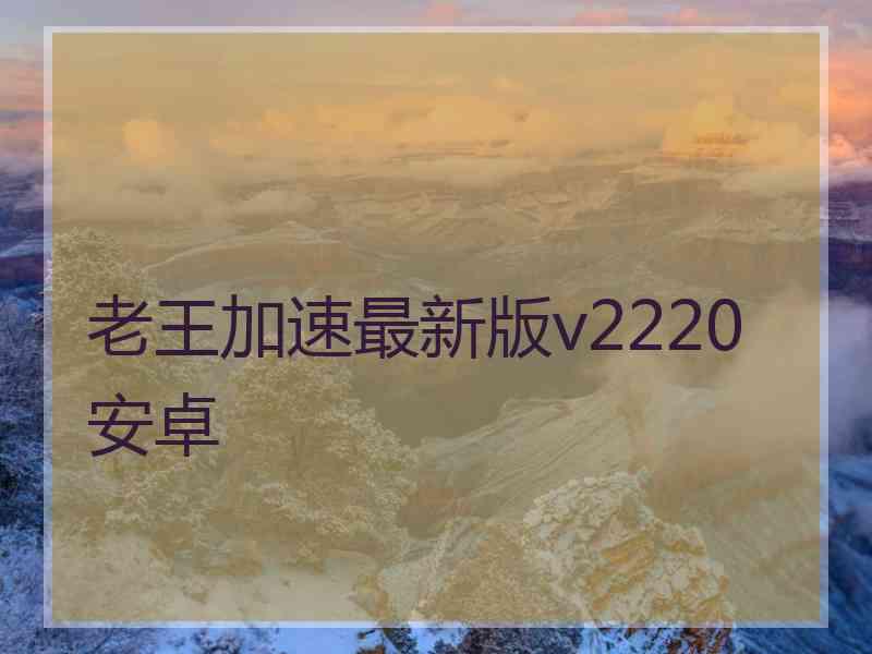 老王加速最新版v2220安卓