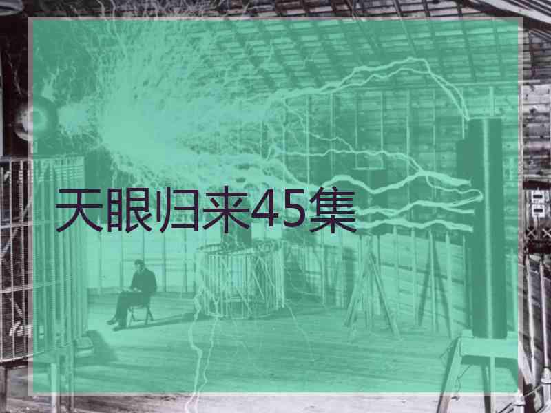 天眼归来45集
