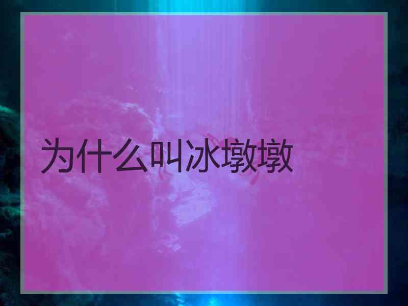 为什么叫冰墩墩