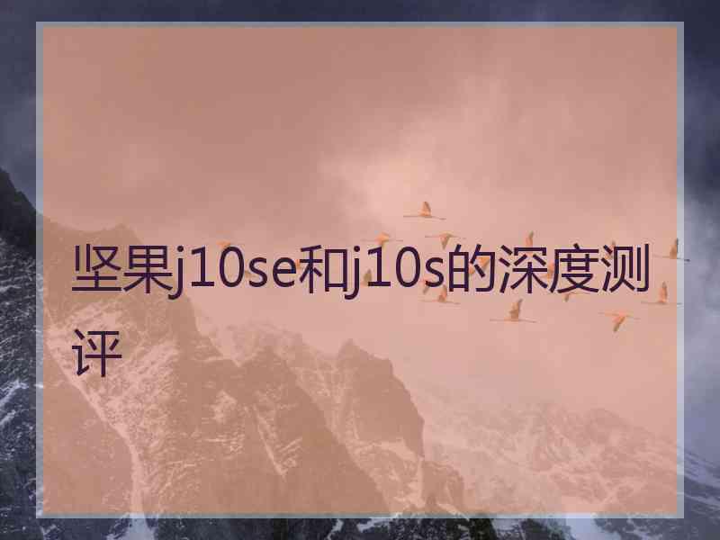 坚果j10se和j10s的深度测评