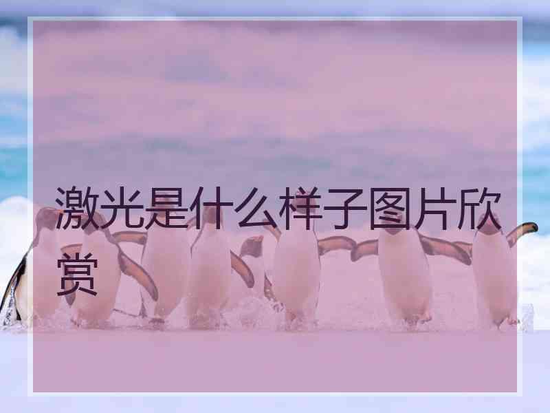 激光是什么样子图片欣赏