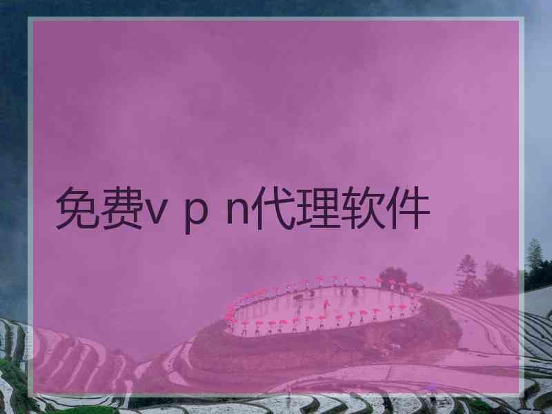 免费v p n代理软件