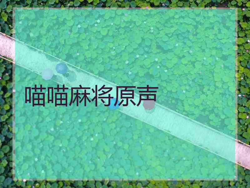 喵喵麻将原声