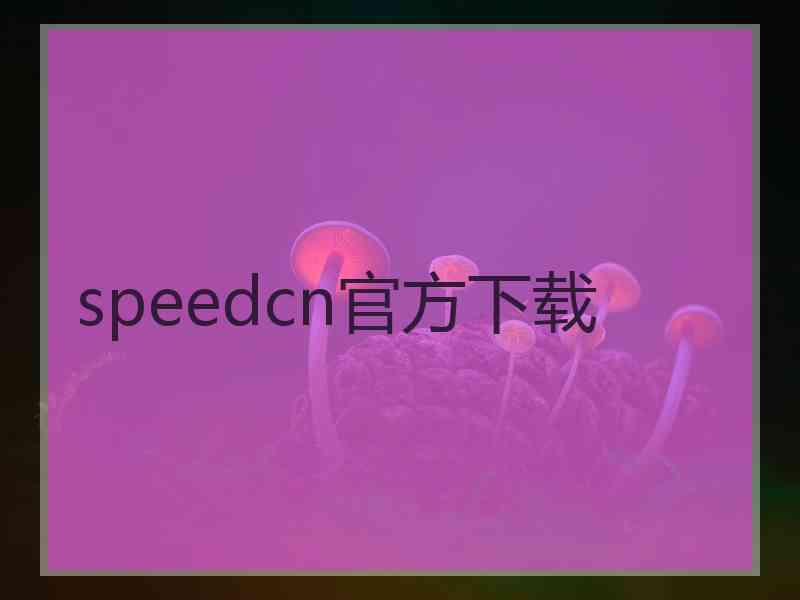speedcn官方下载