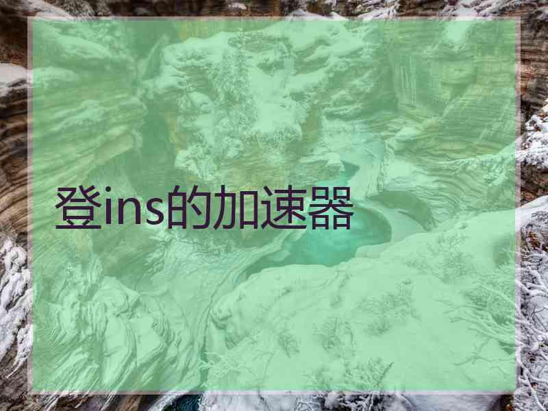 登ins的加速器